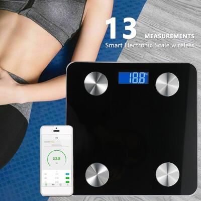 

180KG Bluetooth Body Fat Scale Smart BMI Digital Bathroom Wireless Weight Scales Fitness Accessories