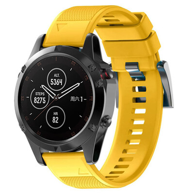 

〖Follure〗Replacement Silicagel Soft Band Quick Install Band For Garmin Fenix 5 Plus BK