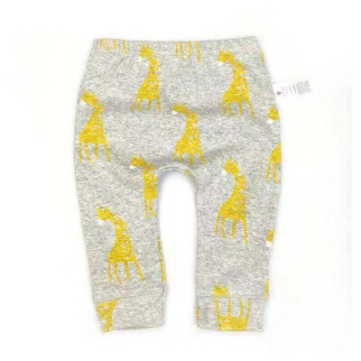 

Autumn Cute Baby Pants Boys Girls Pants Children Trousers Cartoon Animal Printing Bottoms