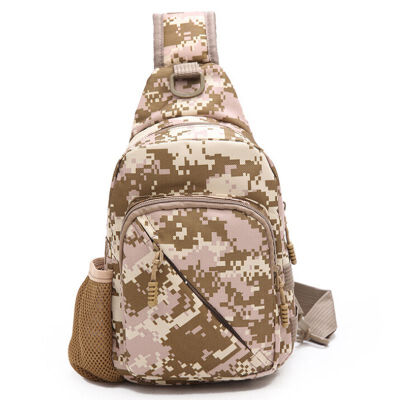 

2019 summer new canvas riding bag camouflage field sports chest bag shoulder diagonal outdoor tactical chest bag