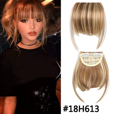 

Gobestart Female Air Bangs Hairpin Double Temples Chemical Fiber Bangs