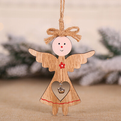 

Tailored 1PC Christmas Snowman Wooden Pendants Xmas Tree Ornaments Home Hanging Decor