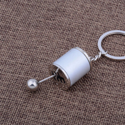 

Key Chain Bag Charm Imitation 6 Speed Manual Transmission Gear Shaped Lever Shift Knob Type Portable Auto Metal Pendant Decorati