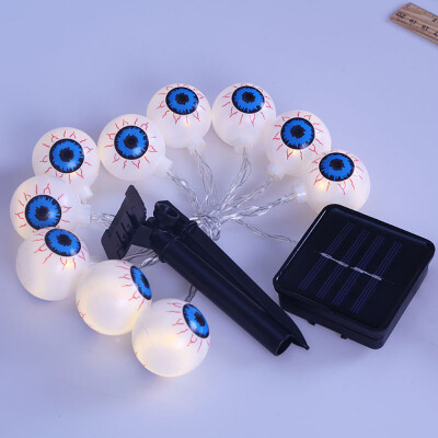 

〖Follure〗16Ft Halloween Solar Eyeball Light Halloween Decoration Lights With 20 LED Beads