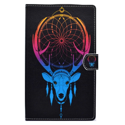 

BannerLive TPU Case for Amazon Kindle Fire HD8 2016 2017 Cover Amazon2016 Amazon2017 Funda Coque Flower Bear Wolf Tree Deer Fox