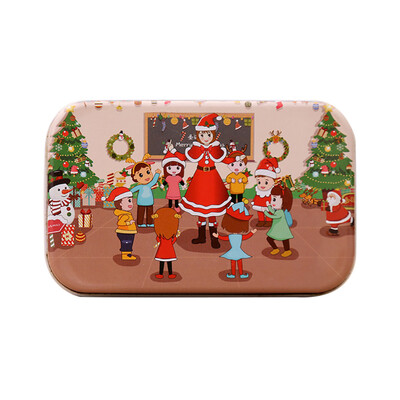 

Gobestart Christmas Wooden DIY Small Gifts Children Hand Made Santa Puzzle Jigsaw Puzzle