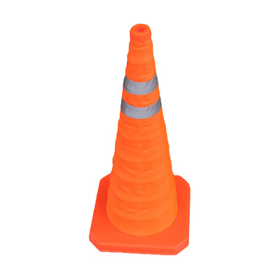 

70cm Collapsible Traffic Cone Road Multi Purpose Folding Pop Up Parking Reflective Safety Cone