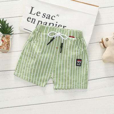 

Kids Pants Summer Baby Boys Stripe Print Short Pants Trousers Casual Kids Cotton Shorts Children Clothing