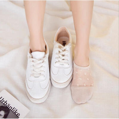 

2018 Hot Women Lace Socks Crystal Glass Silk Knit Girl Transparent Summer Invisible Ankle
