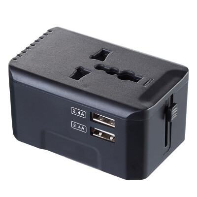 

Dual 24A USB Universal Travel Adapter Worldwide Power Wall Charger AC Plug For USA UK EU AUS Phone Over 150 Countries