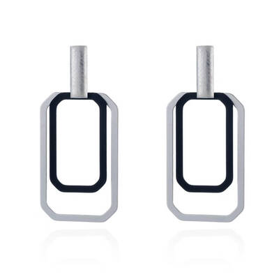 

1 Pair Women Girls Rectangle Earrings Hollow Drop Dangle Earrings Girls Wedding Party Jewelry
