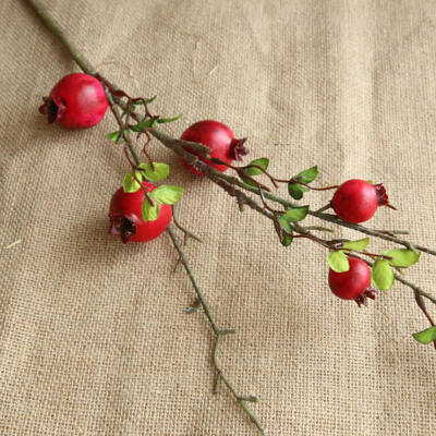 

Christmas Berry Berry Red Fruit Berry Plants Artificial Flower Cherry Branches Flower Christmas Decorative