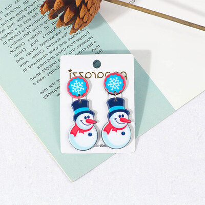 

Necessaries Snowman Drop Dangle Earrings Ear Pretty Earrings Women Charm Funny