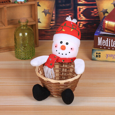 

JPGIF Merry Christmas Candy Storage Basket Decoration Santa Claus Storage Basket