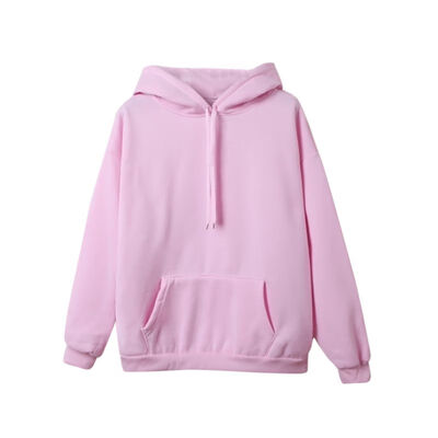 

new style women simple comfortable warm long sleeve lovely multiple solidcolor optional velvet loose hooded long sleeve hoodies