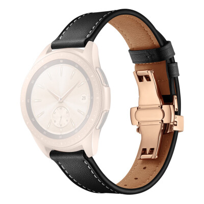 

〖Follure〗Butterfly Buckle Leather Wrist Watch Strap Band For Samsung Active Watch 20mm RG