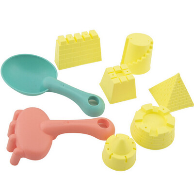 

YIWULA8PCS Sand Beach Kids Beach Castle Bucket Spade Shovel Rake Water Tools Toys