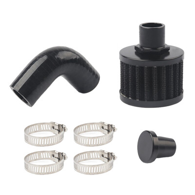 

Replacement For 075-17 Dodge Cummins Diesel 2500 3500 Crank Case Vent Reroute Kit Filter 90 Degree Tube
