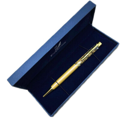 

2019 New Arrival 1pc Gold Foil Gift Pens Metal Crystal Pen Ballpoint Pens with Gold Foil Many Colors Available Gold Foil Pens
