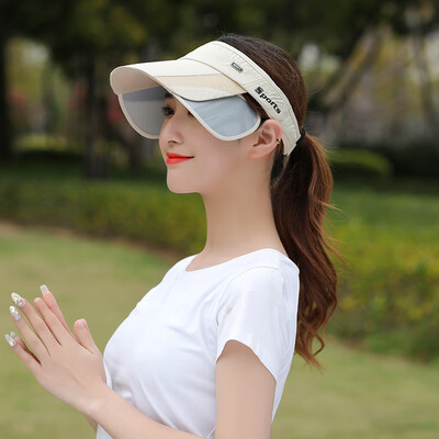 

Hat female summer outdoor sports cap baseball cap men running sun telescopic visor visor