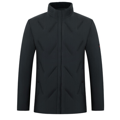 

Toponeto Fashion Mens Autumn Winter Casual Pocket Button Cotton Padded Jacket Top Coat