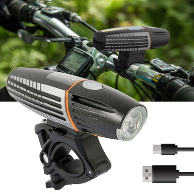 

1PCS Bike Light Rechargeable Intelligent Light Sensing Bicycle Front Light Set 2200mAh