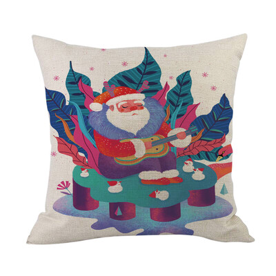 

Tailored Merry Christmas Cushion Cover Square Pillow Case Home Decor