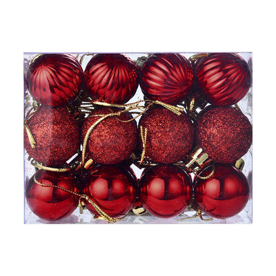 

JPGIF 24Pcs 30mm Christmas Xmas Tree Ball Bauble Hanging Home Party Ornament Decor