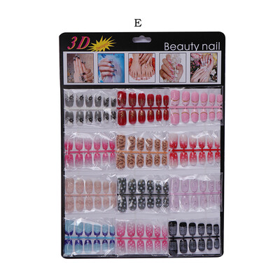 

Gobestart 144pcs Mixed Set False Nail Tips Artificial Fake Nails Art Acrylic Manicure Gel