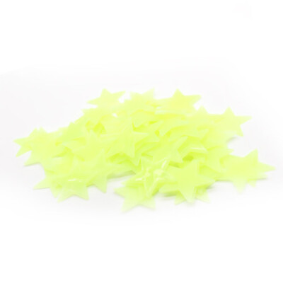 

JPGIF 30PC Kids Bedroom Fluorescent Glow In The Dark Snowflake Wall Stickers