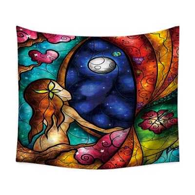 

Abstract Art Painting Psychedelic Tapestry Lightweight Polyester Fabric Wall Hanging Decorations for Bedroom Living Room