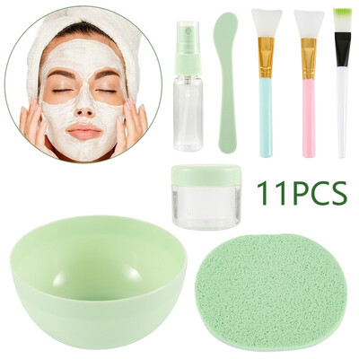 

11pcsset DIY Face Mask Makeup Tools Beauty Brush Spoon Stick Bowl Spray Makeup Brush Cosmetics