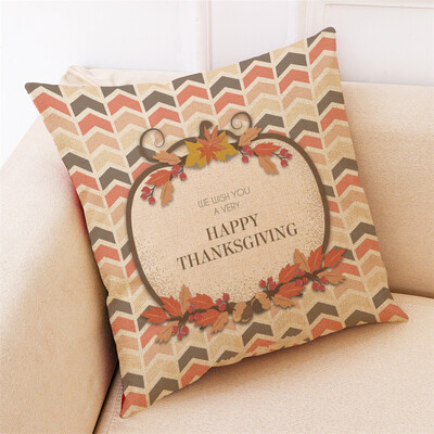 

Tailored Thanksgiving Gifts Pillowcase Happy Fall Pillow Cover Home Decoration 18x18Inch
