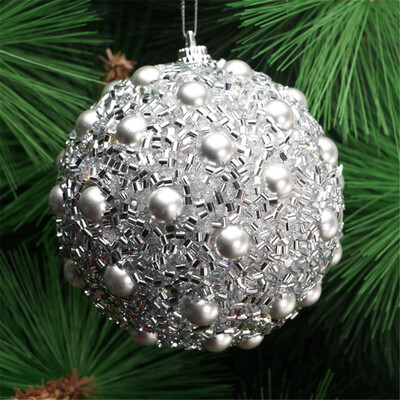 

Tailored Christmas Rhinestone Glitter Baubles Ball Xmas Tree Ornament Decoration 8CM