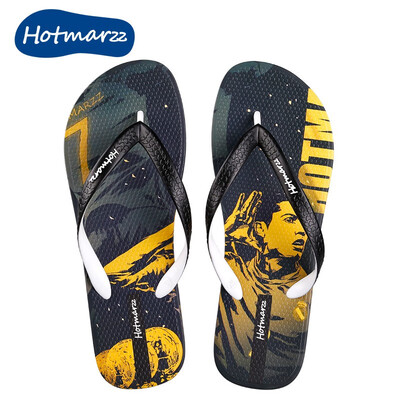 

hotmarzz non-slip printed mens flip-flops summer flip-flops beach shoes