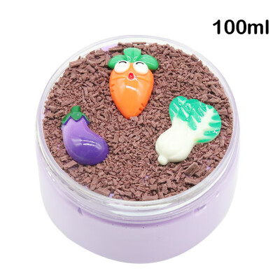 

Siaonvr 60ml100ml Cloud Clay Simulated Vegetables Slime Putty Scented Decompression Toy