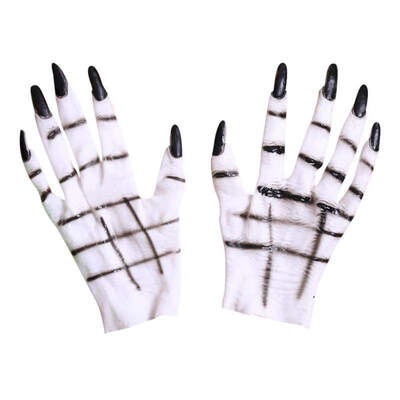 

New 2019 Halloween Ghost Gloves Halloween Decor Props Masquerade Dress Up Supplies For Cosplay Costume Party Decoration