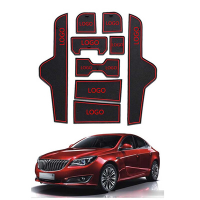 

Replacement For Regal 13-15 9pcsset Car Interior Decor Cup Holder Door Groove Non-slip Pad Gate Slot Mat