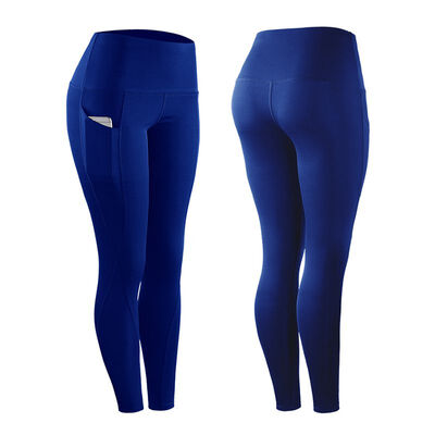 

High Elastic Leggings Pant Women Solid Stretch Compression Sportswear Casual Yoga Jogging Leggings Pants With Pocket