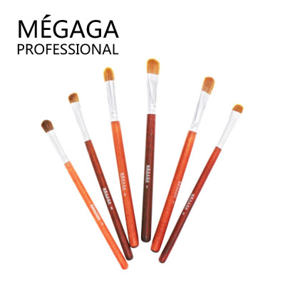 

MEGAGA Advanced Wood Professional Eye Shadow Brush Makeup Brush 6 Sets