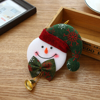

Tailored Christmas Tree Hanging Bear Santa Bells Decor Xmas Party Ornament Decor