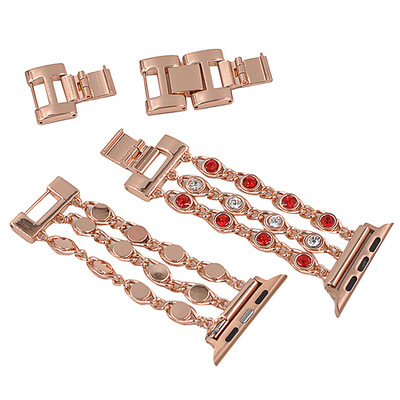 

〖Follure〗Luxury Gem Chain Crystal Stainless Replacement For Apple Watch Band 42mm44mm