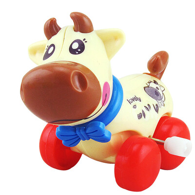 

YIWULAClockwork Funny Toy Cartoon Cows Clockwork Car Educational Toys Gift
