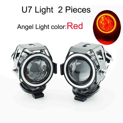 

125w Motorcycle LED U7 Headlight Motorbike Spot Headlamp 12V 6500K 3000lm Motorcycle auxiliary Driving Light moto Fog Lamp