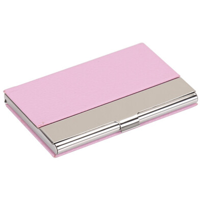 

Men And Women Stainless Steel Skin Name Business Card Clip Box