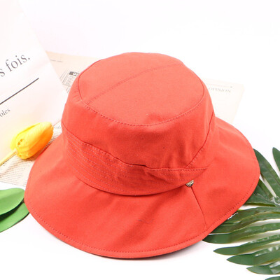 

Spring&summer new fisherman Hat Korean wave Hat women casual Joker Sun Hat mens metal pendant basin Hat couple Hat