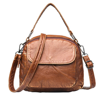 

Fashion Women Solid Color Soft Faux Leather Crossbody Shoulder Bag Pouch Handbag
