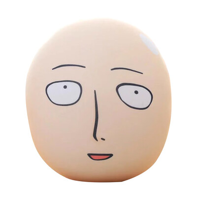 

One Punch Man Saitama Throw Pillow Japanese Anime One Punch Man Lovely Plush Doll Pillow for Kids Adults&Anime-Fans