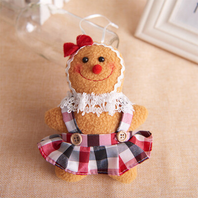 

Toponeto Christmas Tree Hanging Gingerbread Man Ornaments Doll Xmas Home Hang Pendant