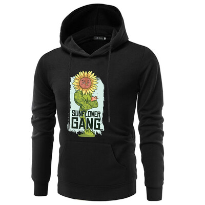 

Mens Sunflower Printing Pullover Hoodies Casual Sweatshirts Sweaters